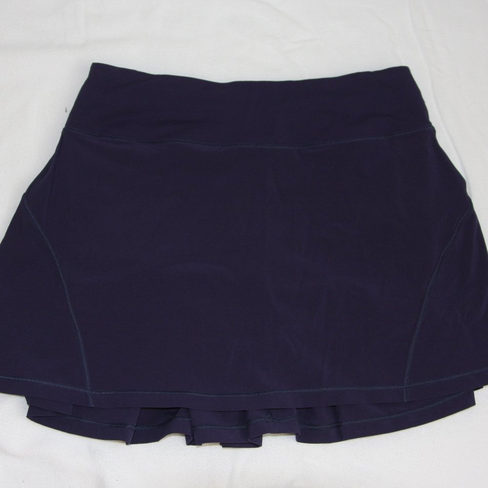 Lulu Lemon Navy Pleated Skirt Tall